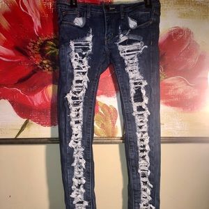 Distressed Denim Jeans